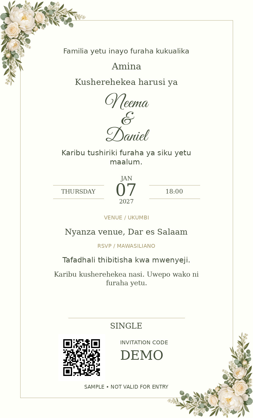 Wedding · Ivory Botanica