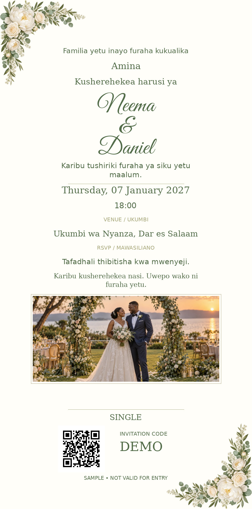 Wedding · Garden Portrait